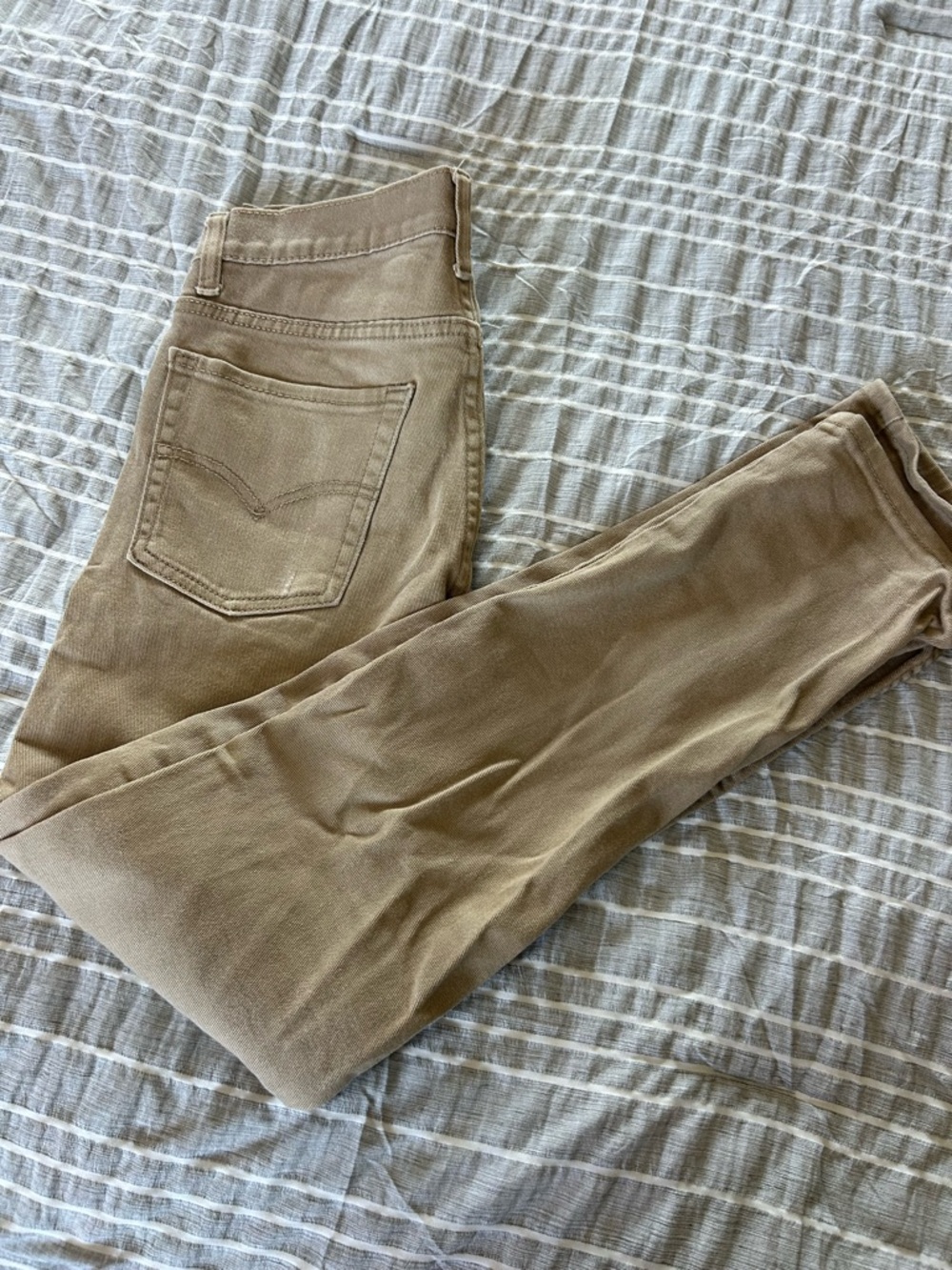 Levi Beige/Tan Skinny Jeans